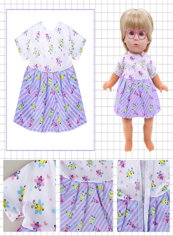 lausomile Alive Baby Doll Clothes and Accessories - 6 Sets Baby Doll Dresses Fit for 12-14 Inch Girl Dolls, Includes Dresses, Jumpsuit, Swimsuit for Girls Age 5-10 - Image 3